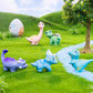 5 Pcs Lovely Dinosaur Figure Animal Toys Set Cake Topper, Micro Landscape Decor Fairy Garden Miniature Dinosaur Figurines Collection Playset