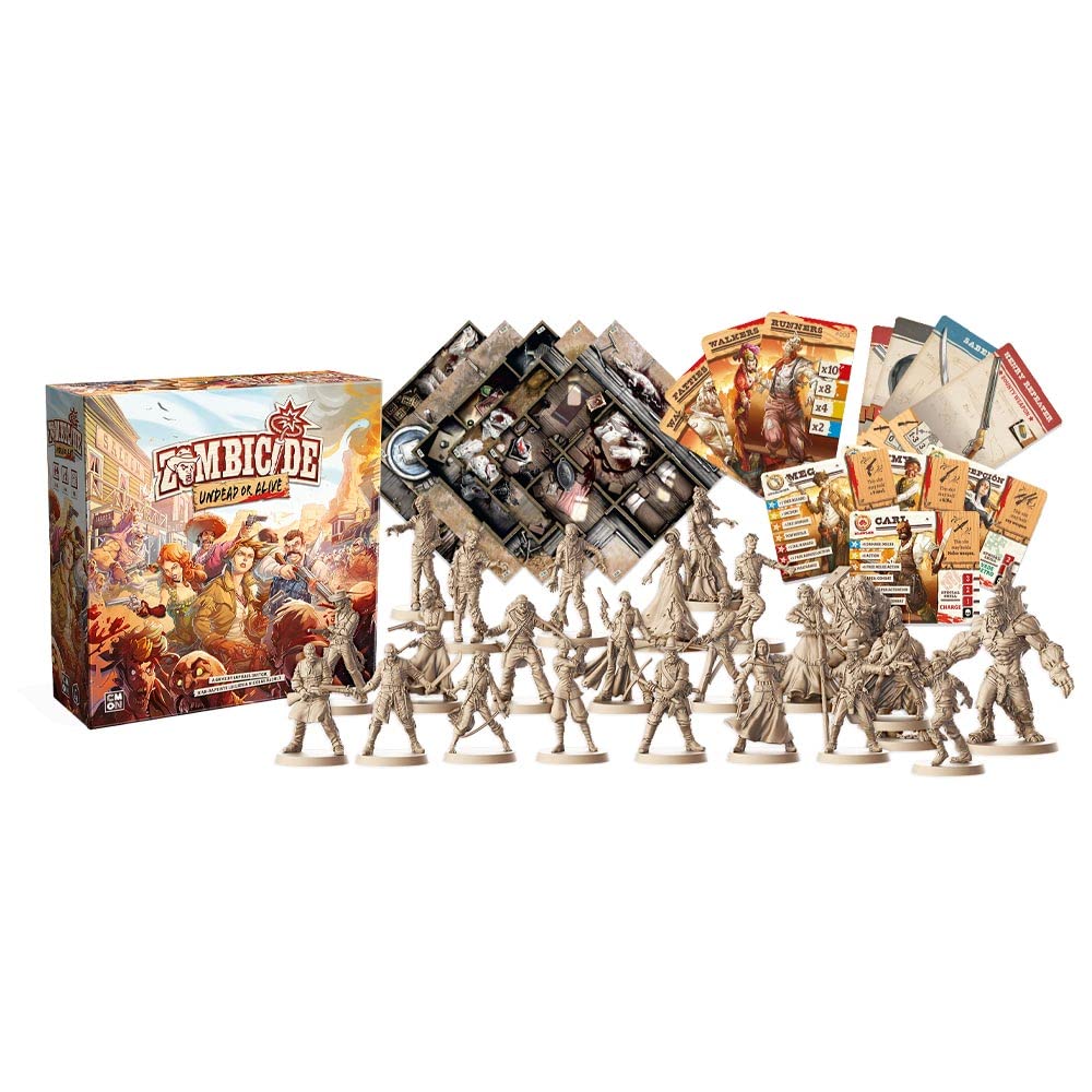 Zombicide: Undead or Alive Strategy Cooperative Game for Teens and Adults | Zombie Board Game | Ages 14+ | 1-6 Players | Avg. Playtime 1 Hour | Made