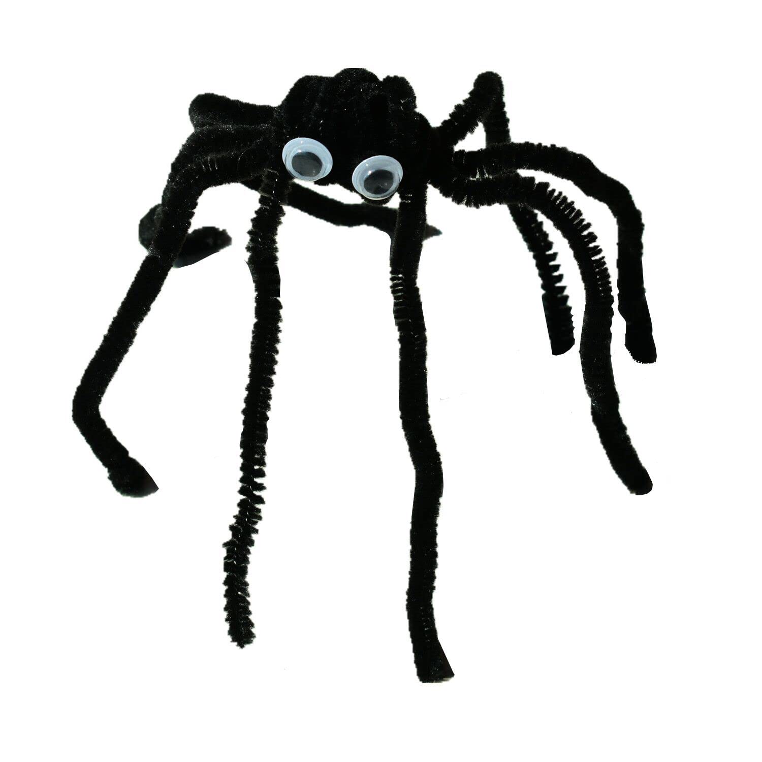 Black Pipe Cleaners with Wiggle Eyes (300 Pack) Chenille Stems for DIY Art Craft Decorations Creative (0.24 x 12 Inch) 1
