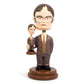 Surreal Entertainment The Office Double Dwight Resin Bobblehead | Collectible Action Figure Statue, Desk Toy Accessories | Novelty Gifts for Home