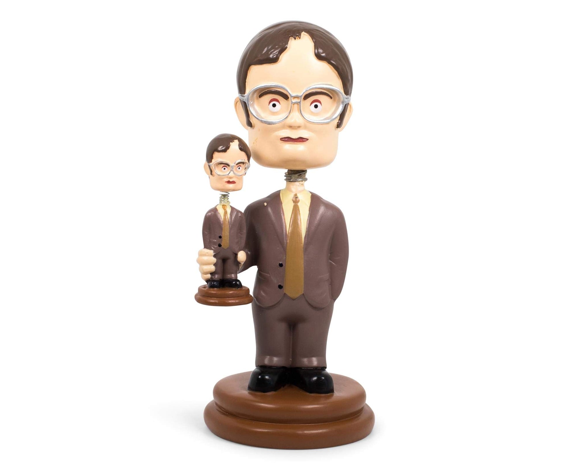 Surreal Entertainment The Office Double Dwight Resin Bobblehead | Collectible Action Figure Statue, Desk Toy Accessories | Novelty Gifts for Home