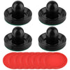 Coopay Air Hockey Pushers and Pucks, Air Hockey Paddles, Goal Handles Paddles Replacement Accessories for Game Tables (4 Striker, 8 Red Puck Pack)