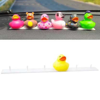 1 Duck Holder for Jeep Dashboard with Rubber and Plastic Duck Plugs, Disposable Capable of Holding up to 6 Ducks, Ideal for Displaying Jeep-Themed