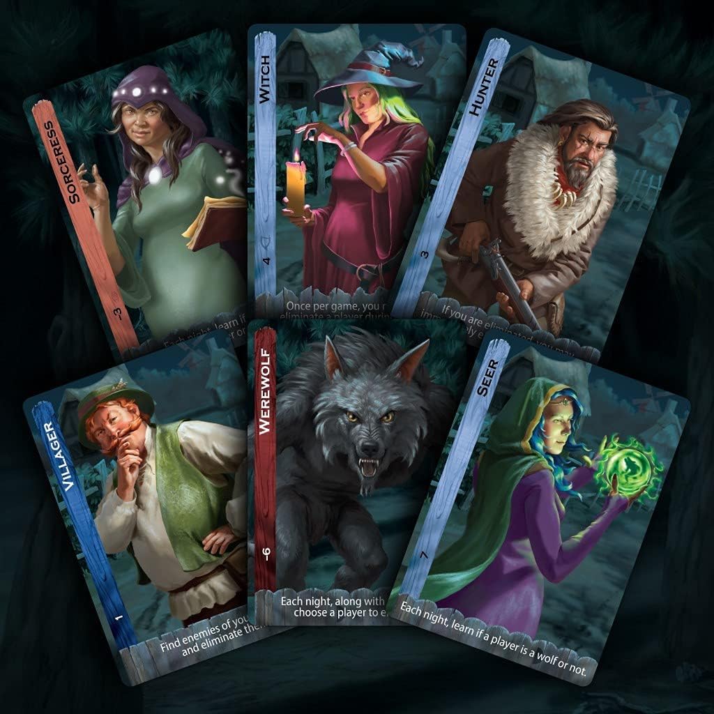 Bezier Games Ultimate Werewolf | Villagers vs Werewolves Hidden Role Mystery for Large Groups | Social Deduction with Bluffing and Moderator-Led Play