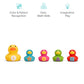 Munchkin Count & Quack Duckies Bath Toys for Toddlers and Babies, Watertight Mama Duck and Ducklings, Kids 9+ Months, Helps Teach Numbers, Counting