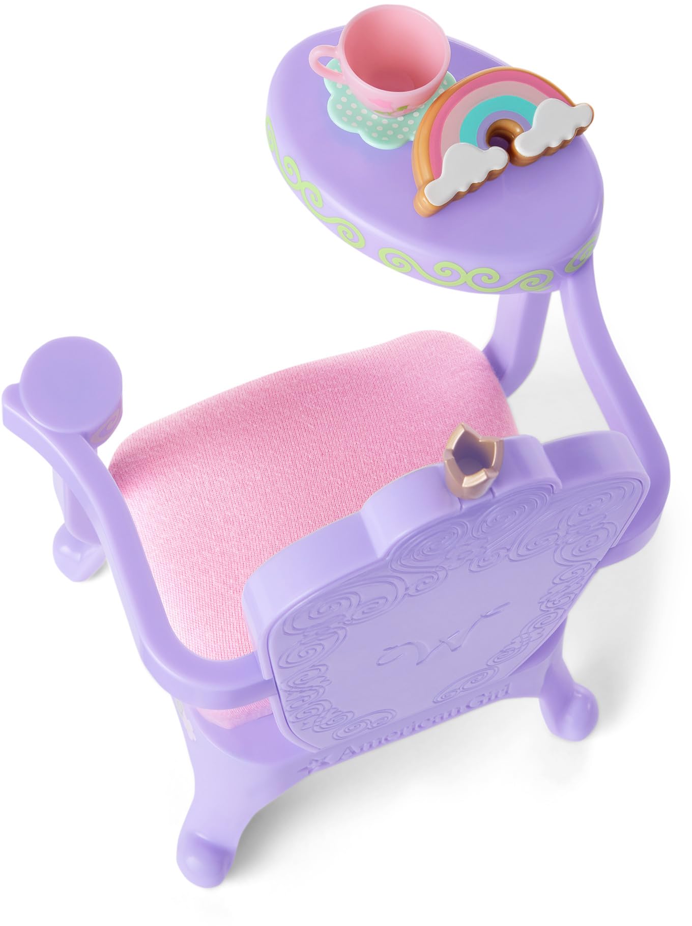 American Girl WellieWishers 14.5-inch Doll Ready to Be Royal Desk Playset with an Armrest that Swivels, For Ages 4+