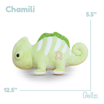 Bellzi Chameleon - Cute Stuffed Animal Plush Toy - Adorable Soft Chameleon Toy Plushies and Gifts - Perfect Present for All Ages - Chamili