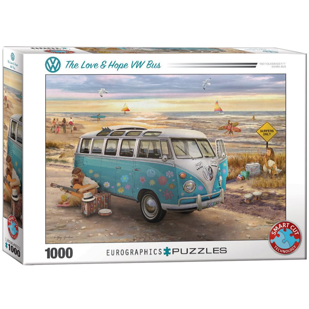 VW Love & Hope Bus 1000pc Puzzle