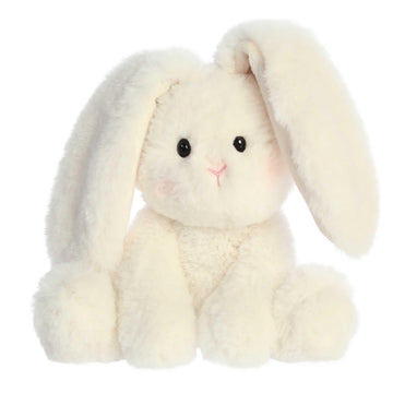 Aurora Vibrant Spring Candy Cottontails Stuffed Animal - Decorative Companion - Endless Fun - Cream 8 Inches