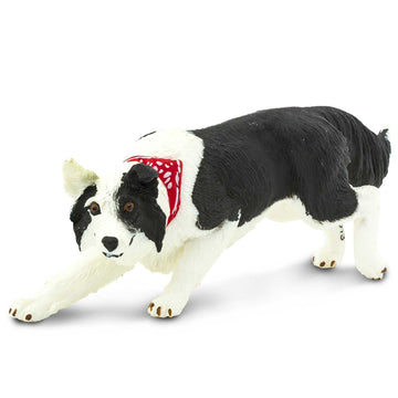 Safari Ltd. Border Collie Figurine - Detailed 5" Plastic Model Figure - Fun Educational Play Toy for Boys, Girls & Kids Ages 3+