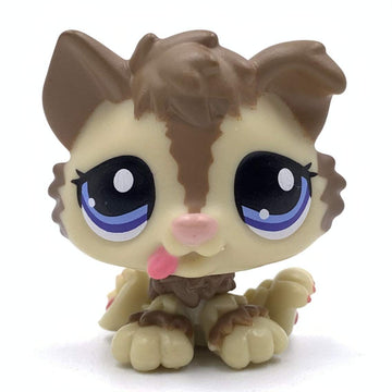 LPSCB Custom-Made Baby Pet Shop Toy Collie Puppy Mini Bobble Head Dog Animal Figure 1 Inch