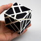 CuberSpeed Ghost 3x3 White with Black Sticker Magic Cube 3x3 Ghost White 3x3x3 Speed Cube Black Sticker