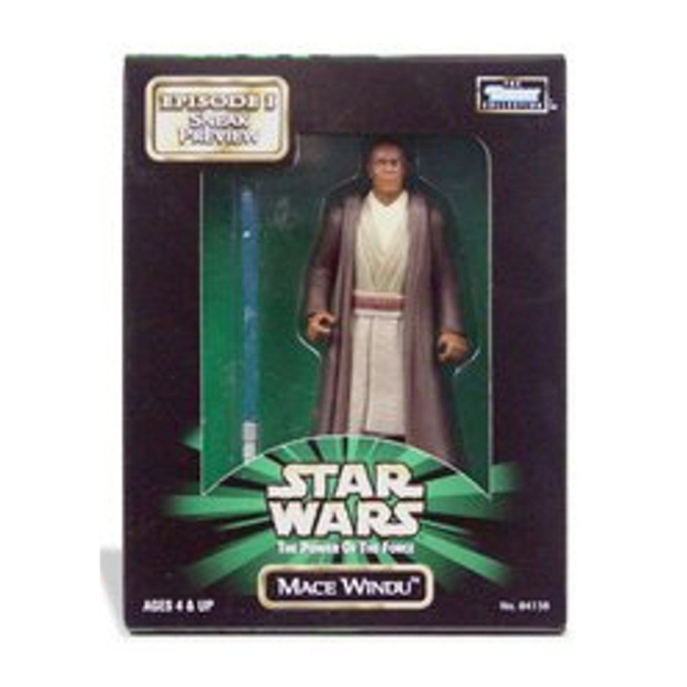 Star Wars: The Power of the Force Episode I Sneak Preview Mace Windu 4 inch Action Figure