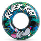 Intex River Rat 48 Inch Inflatable Vinyl Towable Boat Floating Tube Raft for Swimming Pool and Lake in Green Rat or Graffiti Rat Design, Color Varies