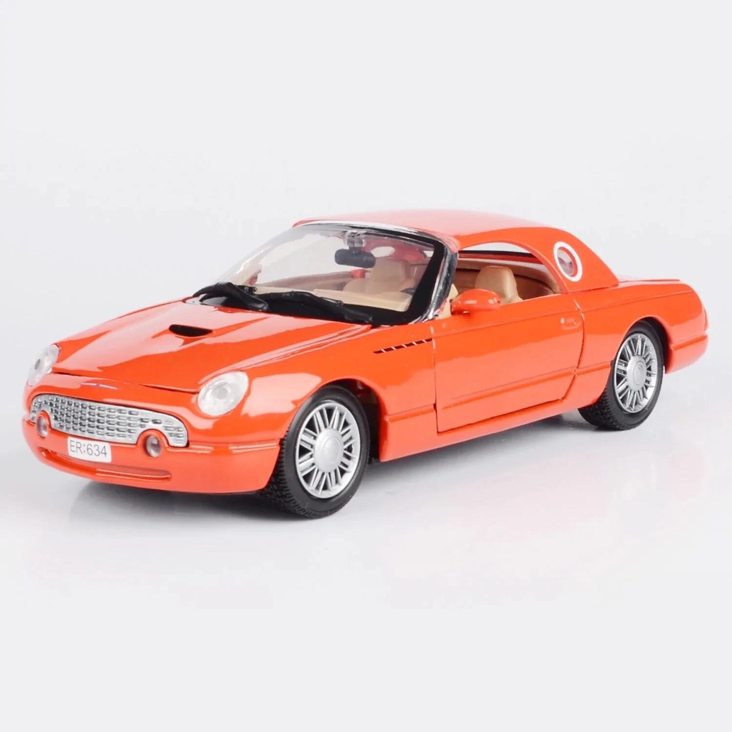 Motor Max 1:24 Scale Diecast Model Car Compatible with Ford Thunderbird from James Bond Die Another Day in Orange