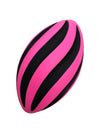 Blu Jay LMC Products Spiral Foam Football - 9 Inch Small, Soft Foam Football for Kids - Adult & Toddler Ball Youth (Pink & Black)