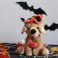 Plushland Halloween Pawpals 8 inches Puppy Dog Plush Stuffed Toy Comes with Hat and Halloween Jack O Lantern - Pumpkin for Kids on This Holiday