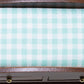 Classics by Handley Dollhouse Miniature Slatted Changing Table with Mattress (Walnut Changing Table with Blue Mattress)