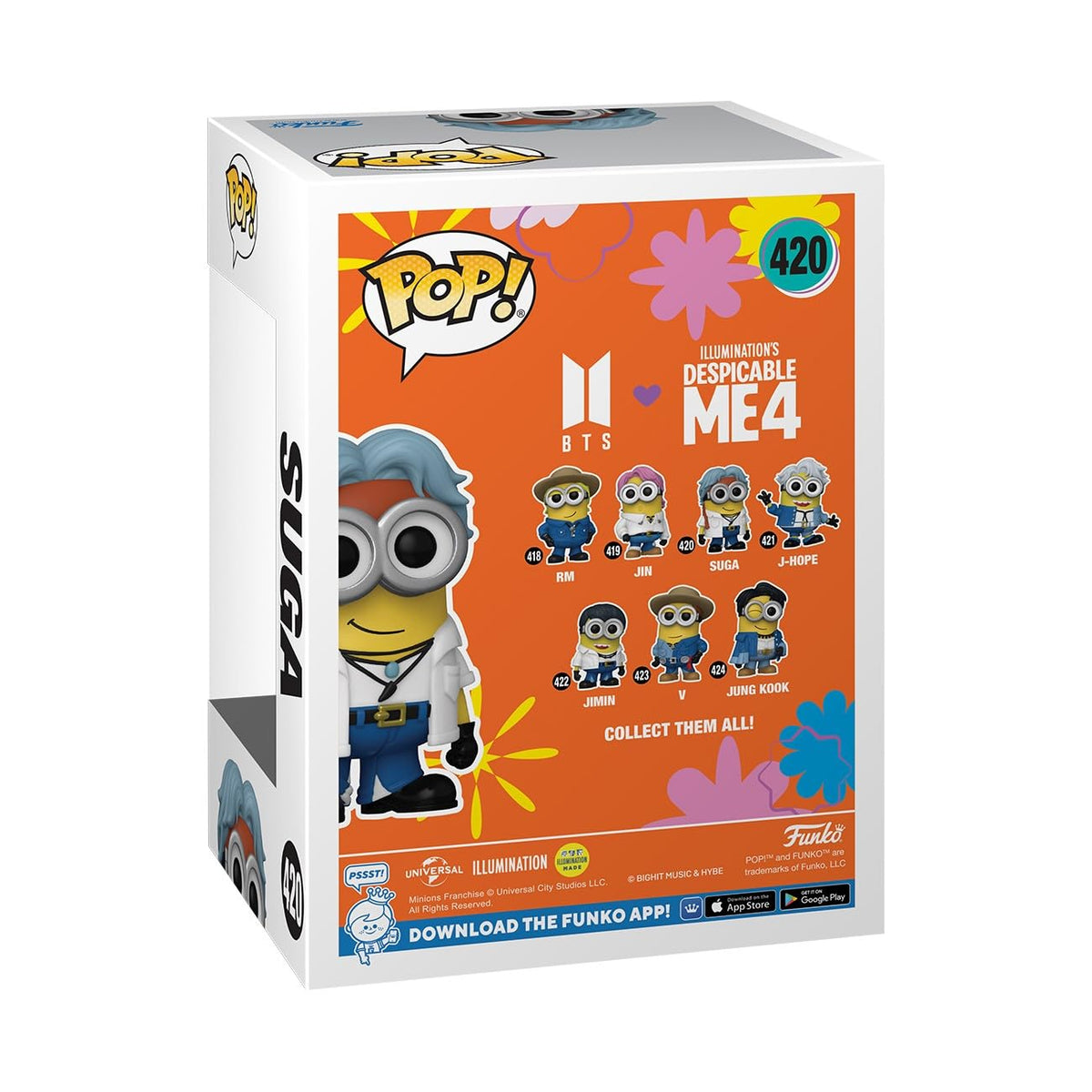 Funko POP! Rocks: Minions X BTS - Suga - SUGA - BTS + Minions - Collectable Vinyl Figure - Gift Idea - Official Merchandise - for Kids & Adults