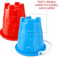 ArtCreativity 6" Beach Bucket and Shovel for Kids (Set of 2) Includes 2 Sand Shovels and 2 Buckets with a Sand Castle Design Inside, Sandcastle