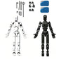 T13 Toy Titan 13 Action Figure Set with Metal Chassis?Assembled?, Robot Action Figure Robo 13 Action Fidget Toys Dummy Figure Articulated, Lucky 13