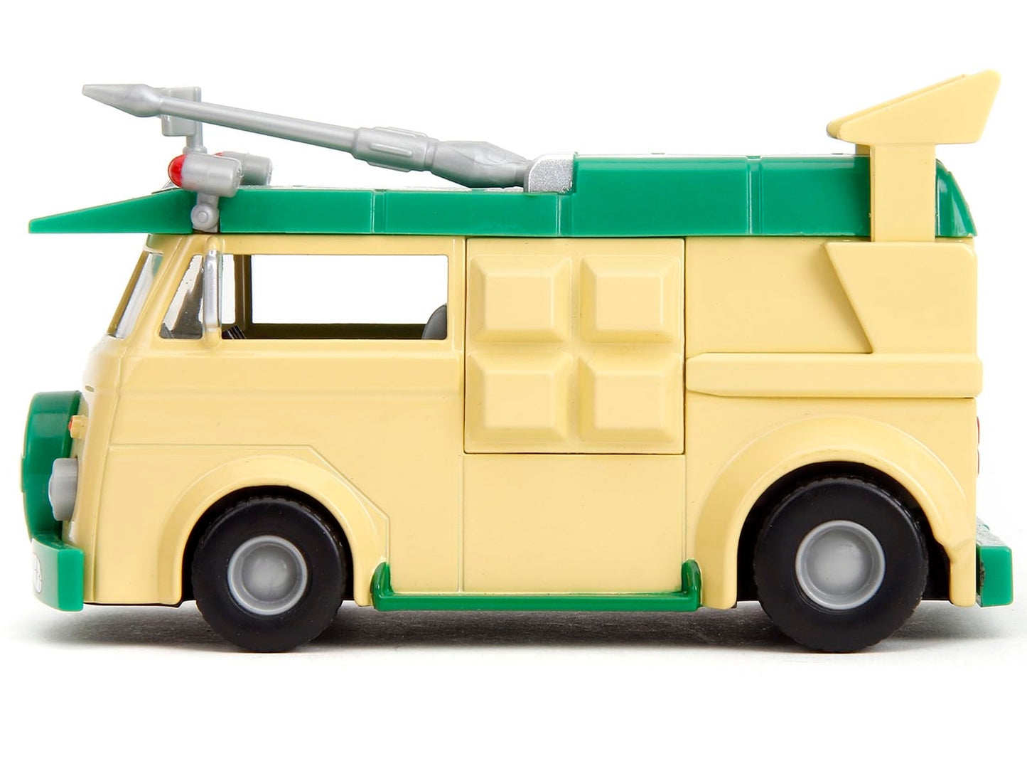Party Wagon Green and Beige Ninja Turtles Hollywood Rides Series Diecast Model Car by Jada 34723