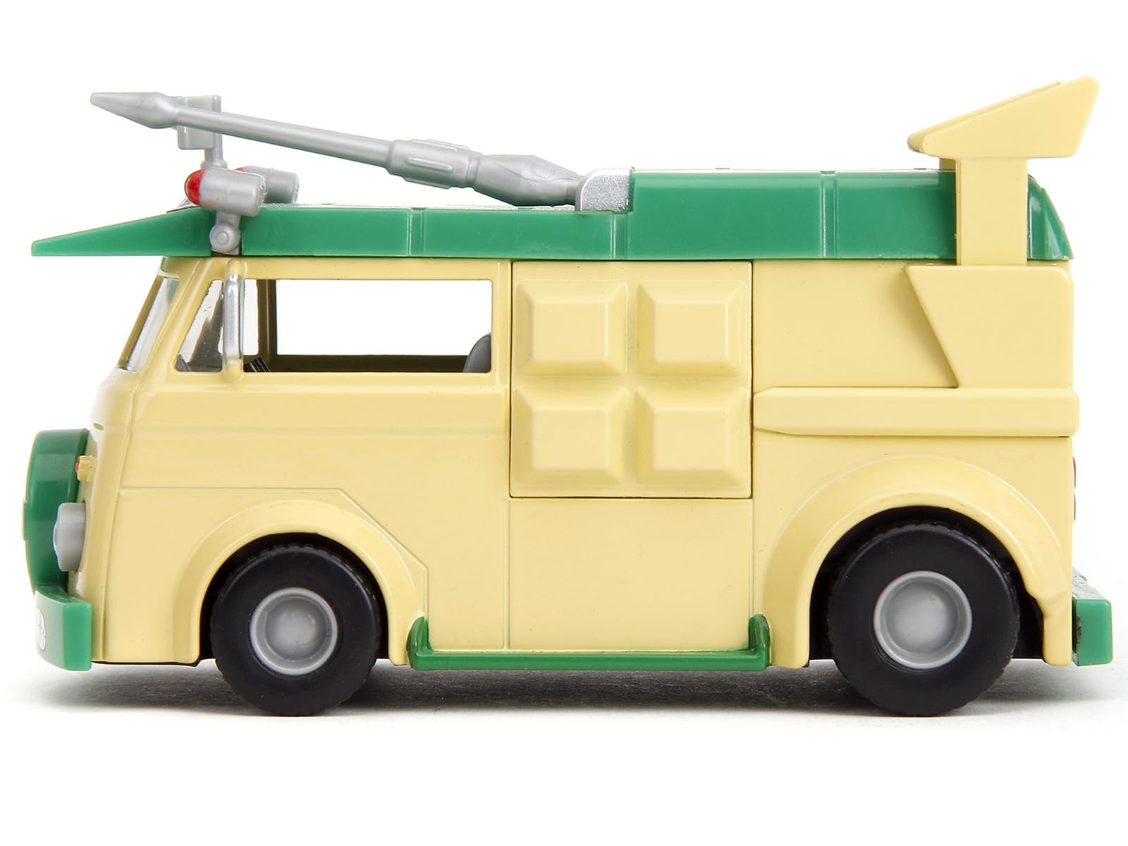 Party Wagon Green and Beige Ninja Turtles Hollywood Rides Series Diecast Model Car by Jada 34723