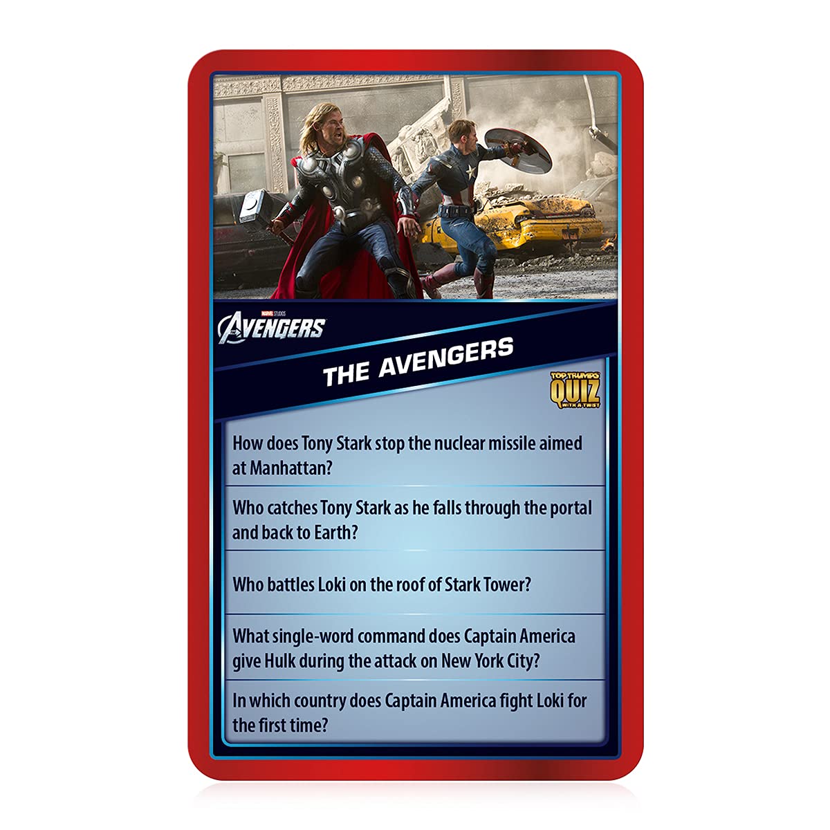 Top Trumps Marvel Cinematic Universe Quiz Game, 500 Questions to Test Your Knowledge on Guardians of The Galaxy, Avengers, S.H.I.E.L.D, Wakanda, Gift