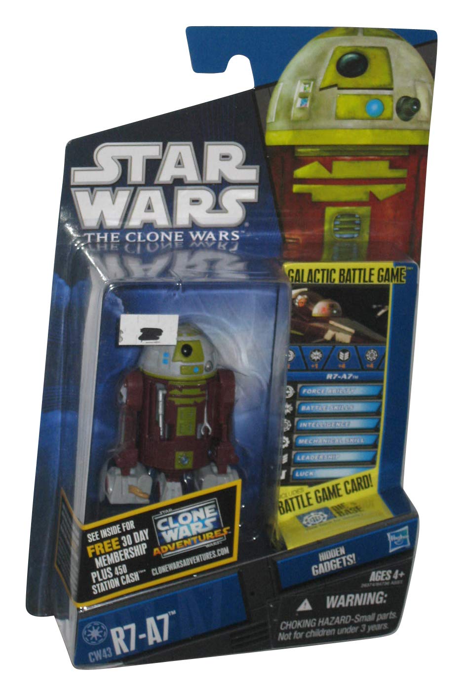 Hasbro Star Wars 2011 Clone Wars Animated Action Figure CW No. 43 R7A7 Ahsoka Tanos Astromech Droid