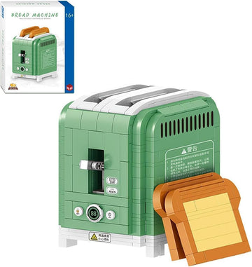 FULHOLPE Bread Machine Bricks Model Set, 456Pcs DIY Building Block Assembly Mini Particle Construction Kit