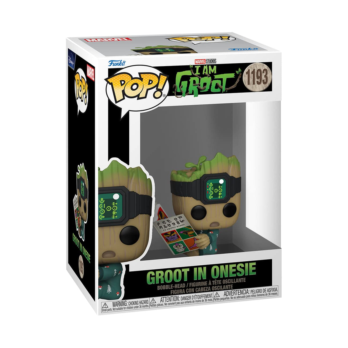 Funko POP! Marvel: Guardians of the Galaxy - Groot PJs with Book - Groot Shorts - Collectable Vinyl Figure - Gift Idea - Official Merchandise -