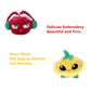 Suyudian 3 PCS PVZ Plant and Zombies Plush Plants Sets 1 2 Stuffed Soft Toys Orange Bean, Yellow Flying PVZ Figure Doll, Great Gifts for Boys