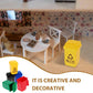 5Pcs Colourful 1: 12 Scale Life Scene Mini Trash Can Decor Waste Container Miniature Sorting Garbage Bin Model, Accessories,Microscopic Scene