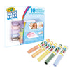 CRAYOLA Color Wonder Set of 10 Markless Felt Tip Pens Pastel Colours