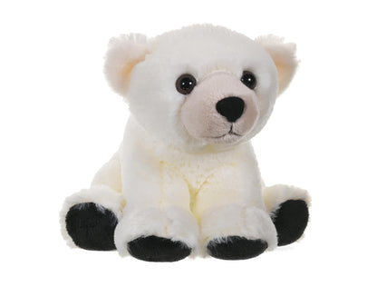 Wild Republic Cuddlekins Mini Polar Bear Stuffed Animal - 8"