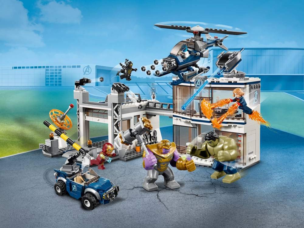 LEGO Marvel Avengers Compound Battle 76131 Building Set Includes Toy Car, Helicopter, and Popular Avengers Characters Iron Man, Thanos and More (699