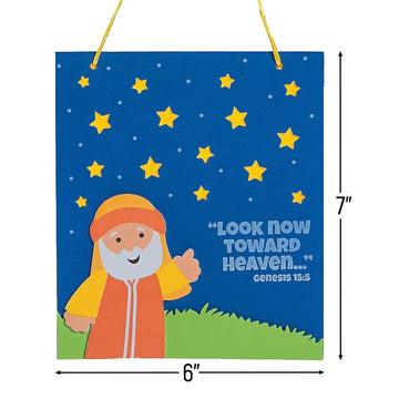 Fun Express Abraham & The Stars Craft Kit - Crafts for Kids and Fun Home Activities - VBS Vacation Bible School Supplies/Decor