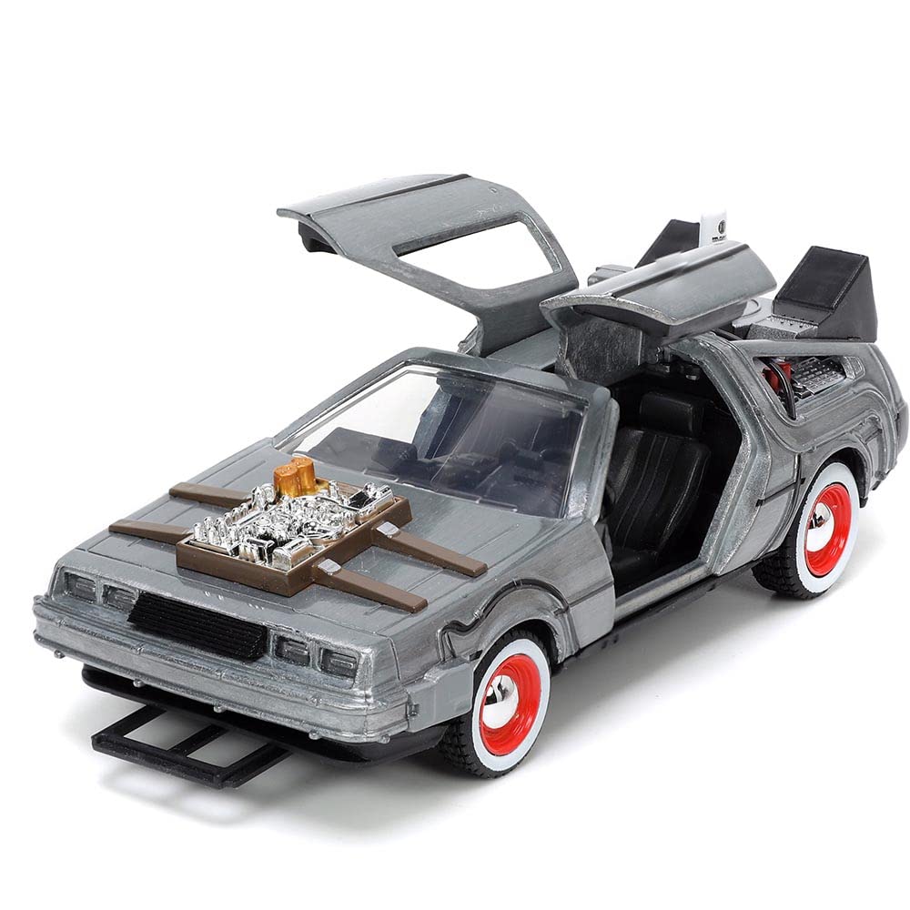 Jada Toys Back to The Future Part III 1:32 Time Machine Die-cast Car, Toys for Kids and Adults