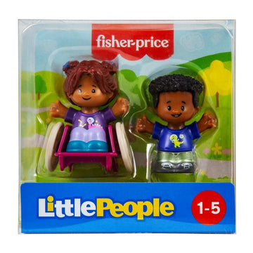 Little People Girl in Wheel Chair and Boy Play Set