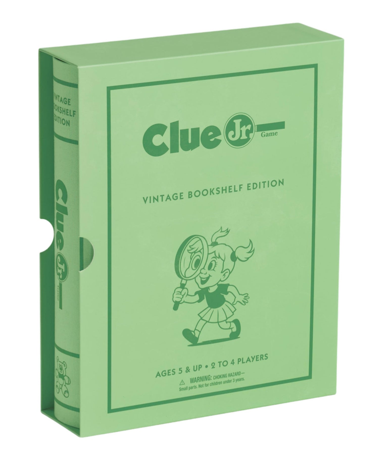 WS Game Company Clue Jr. Vintage Bookshelf Edition Board Game