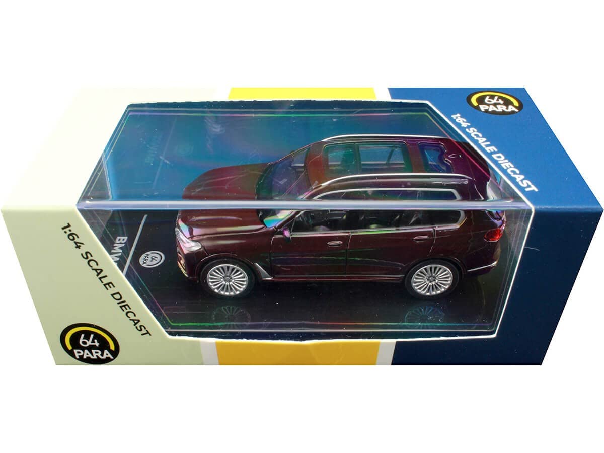Paragon BMW X7 Ametrine Red Metallic 1/64 Diecast Model Car