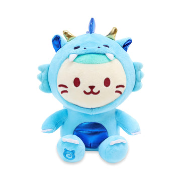 Anirollz Stuffed Animal Plush Toy - 8" Medium Dragon Sitting Plush Doll | Soft, Squishy, Warm, Cute, Comfort, Safe | Birthday Kawaii Mint Kitty Cat in