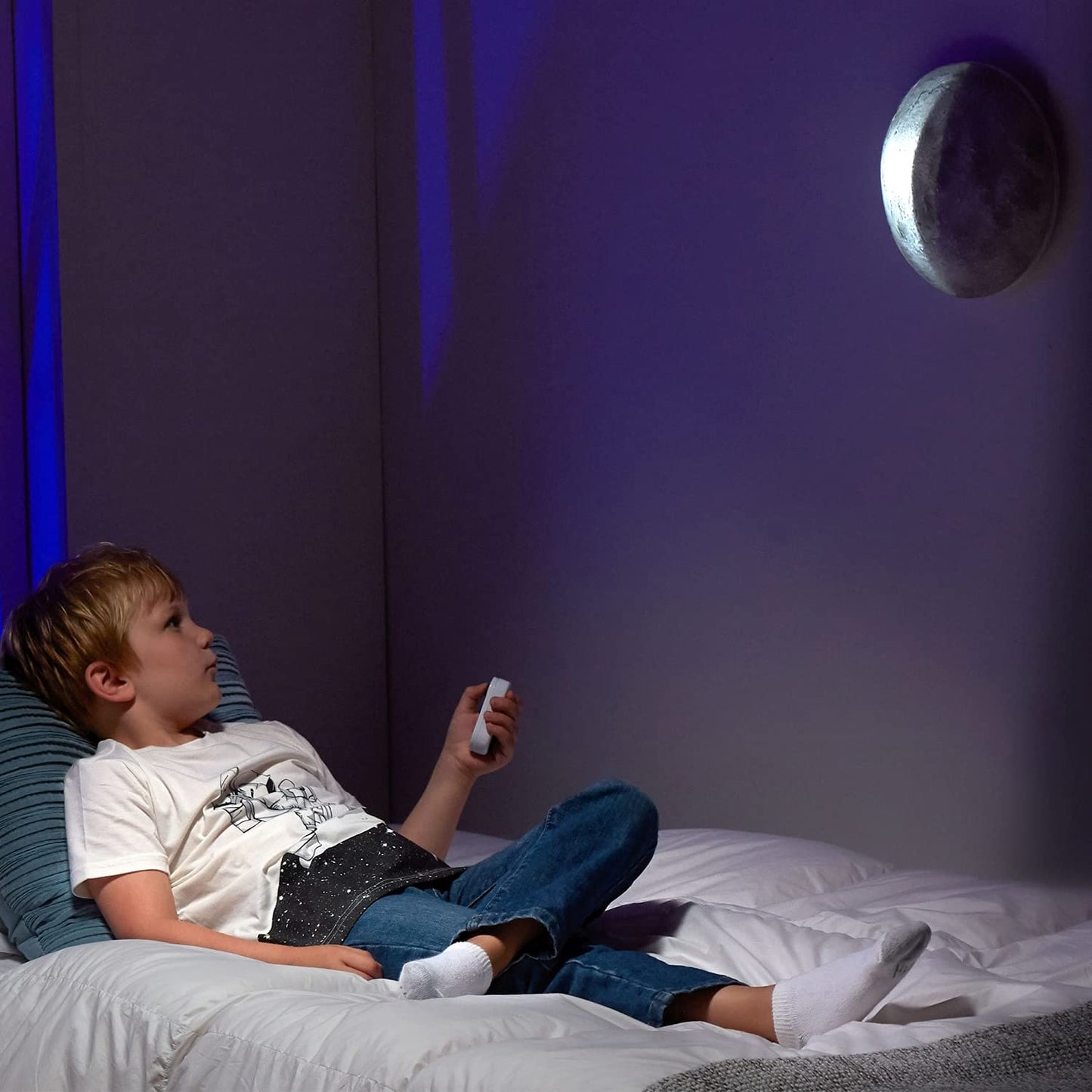 Uncle Milton Moon in My Room - 12 Light-Up Lunar Phases, Remote Control or Automatic, STEM Toy, Great Gift for Boys & Girls Ages 6+