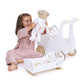 Tender Leaf Toys - Sweet Dreams Dolly Bed - Wooden Baby Doll Rocking Cradle with Bedding and Accessories - Encourages Love and Nurturing Play for Boys