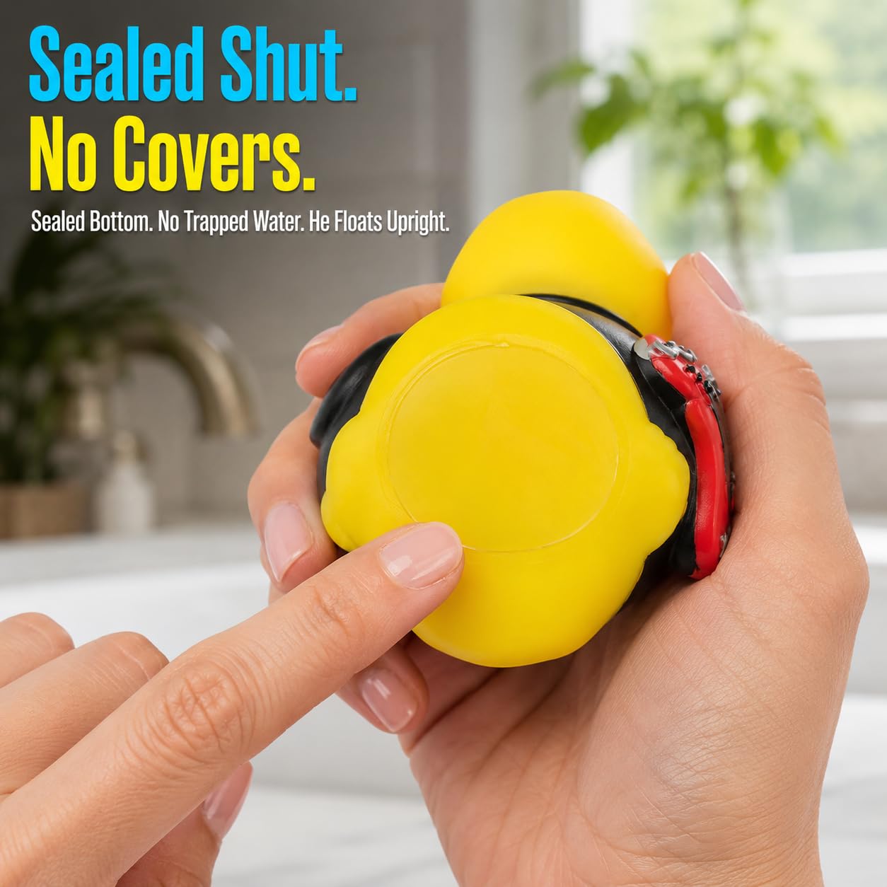 3 Inch DUCKY CITY Rock n Roll Rubber Duck [Sealed, Floats Upright] for Jeeps, Guitar Music Bath Toy for Kids and Toddlers, Baby Safe Funny Duck Gift