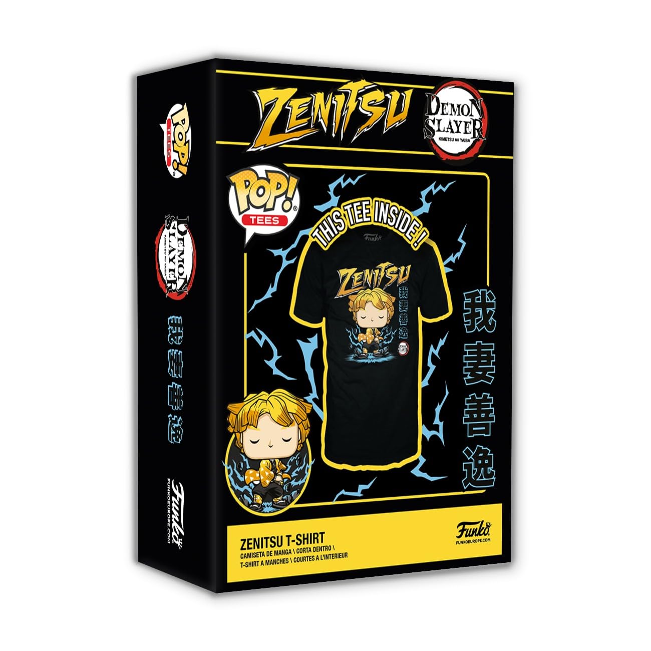 Funko Pop! Boxed Tee: Demon Slayer - Zenitsu - L
