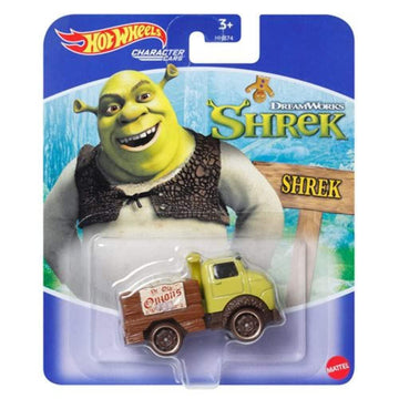 Hot Wheels Shrek Character Car, 1:64 Scale, Green