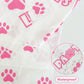 Hegbolke 4pcs 51.2x86.6in Puppy Dog Pet Paw Print Disposable Plastic Tablecloth - Cat & Dog Paw Party Supplies