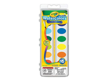 Crayola 740824 Crayola Washable Watercolors Assorted (53-0555)