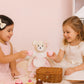 Inspired by Jewel Clover the Bear - Premium Plush Teddy (19”) | Gift-Ready Stuffed Animal with Tulle Skirt & Bow | Handmade Keepsake Doll for Kids